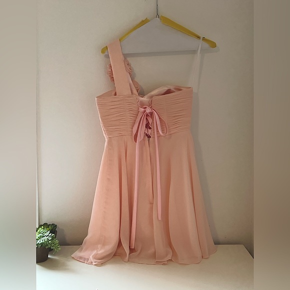 Coral one strap mini dress - Picture 2 of 3